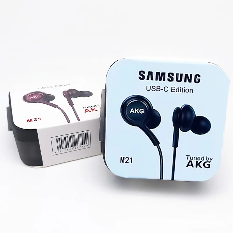 Оригинальные наушники Samsung Тип C проводные AKG с микрофоном Galaxy Note 20 Ultra 5G 10 S21 S20 Usb Type