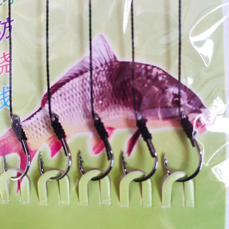 1 шт./5 крючков с полиэтиленовой леской ручная переплетка завязывающаяся нить