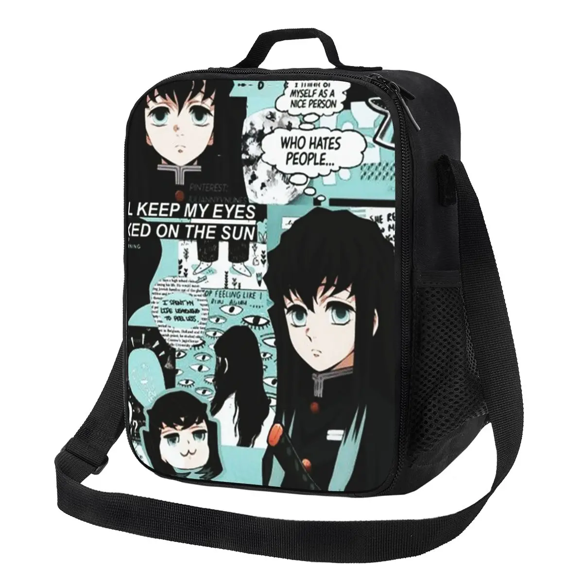 

Custom Anime Demon Slayer Lunch Bag Men Women Cooler Thermal Insulated Lunch Box for Kids School
