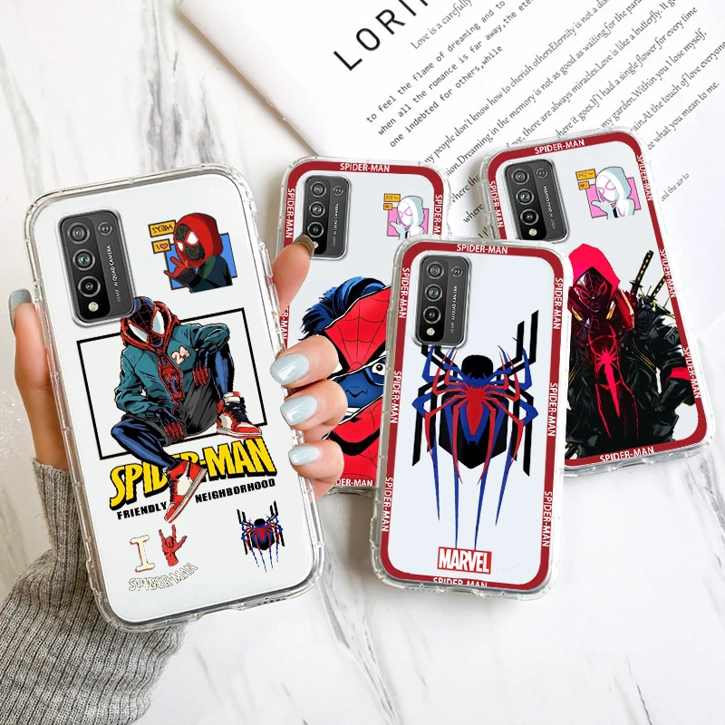 

Marvel Spiderman Avengers Art Transparent Phone Case For OPPO Find X6 X5 X3 F21 Neo Lite A96 A57 A77 A74 A76 A55 A54 A53 K10 5G