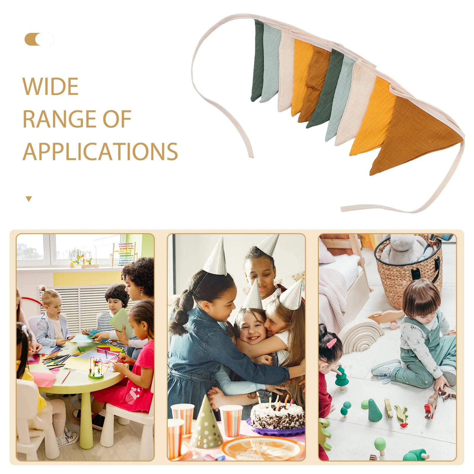 Свадебный декор украшение в виде овсянки подвесные гирлянды треугольный детский