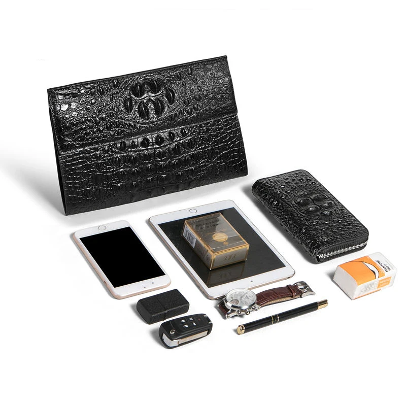 Новинка 2024 роскошный мужской клатч из натуральной коровьей кожи бумажник