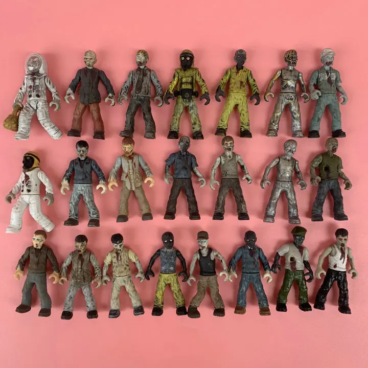 

Mega Bloks Bulk Corpse Puppet Anime Model Walking Meat Mission Puppet Call Zombie Anime Building Block Ornament Models 5Cm Toys