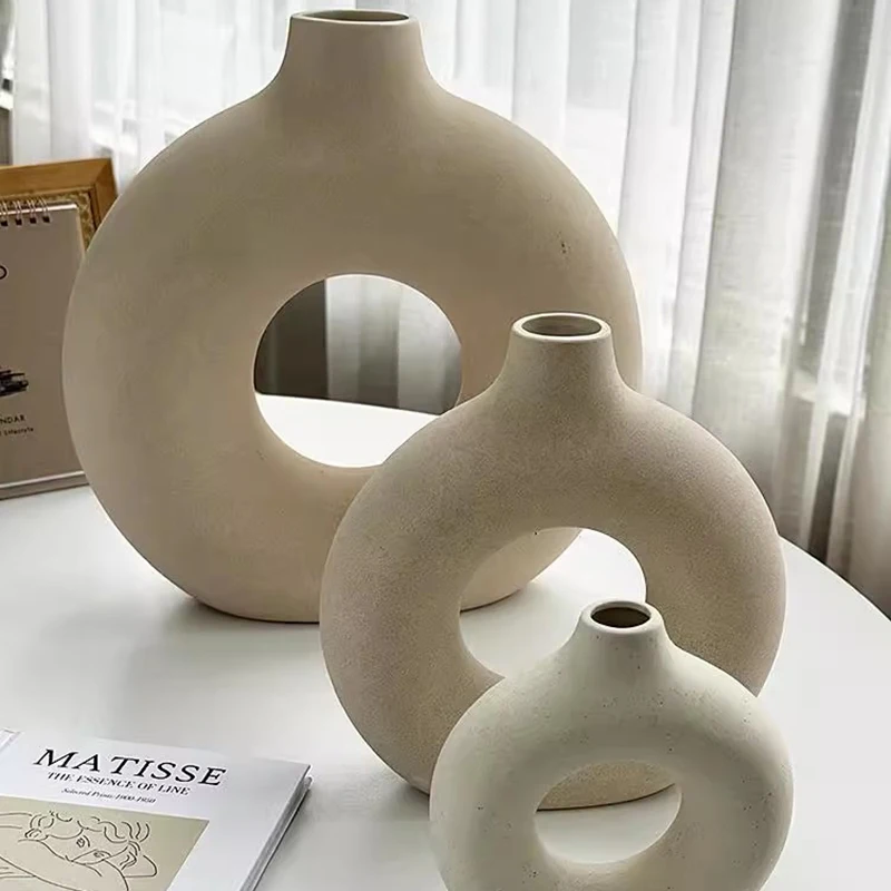 Маленькая керамическая ваза с цветочным дизайном роскошная Ikebana Современная