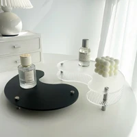 acrylic storage tray home decor clear decorative tray candlestick stand table aromatherapy display stand modern organizer