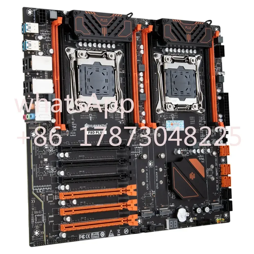 Материнская плата HUANANZHI X99 F8D PLUS LGA 2011-3 XEON с поддержкой двух процессоров Intel E5 2640 2666