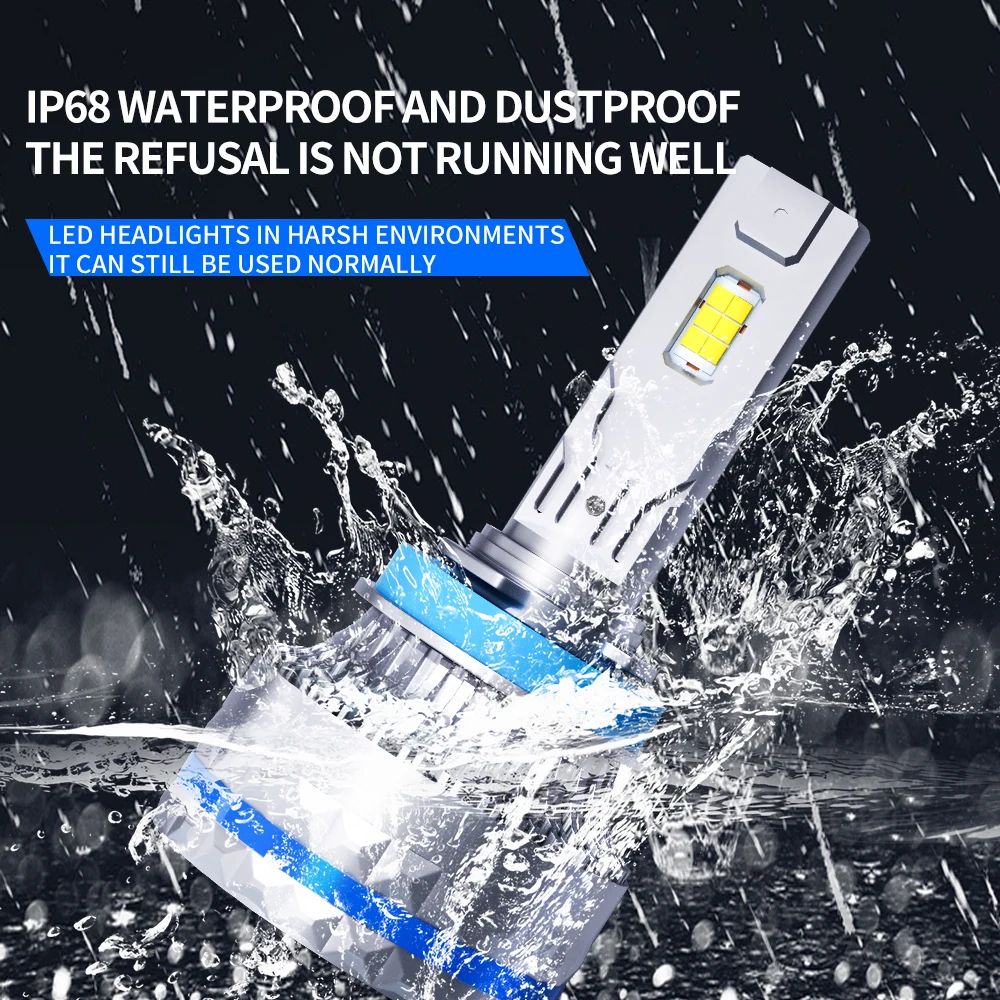 H4 H7 Светодиодные фары K5C 130000 LM Canbus 6000K H11 H8 HB3 9005 9006 HB4 9012 HIR2 H9 H16 CSP 120 Вт Турболампа