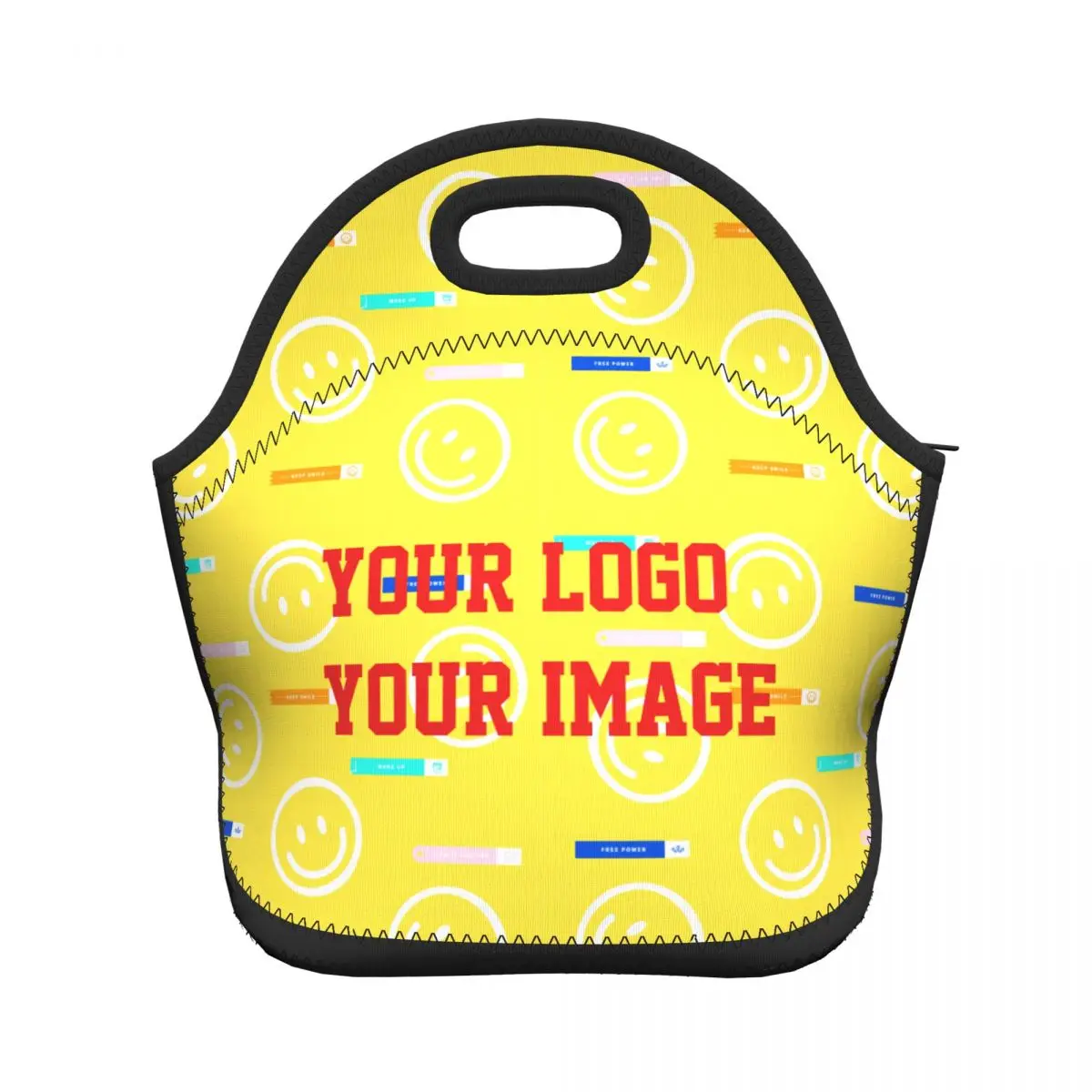 

Custom Printed Lunch Bag Personalized Lunch Bag DIY Custom School Kids Lunch Box Bag Neoprene Insulated Picnic Bag 11306