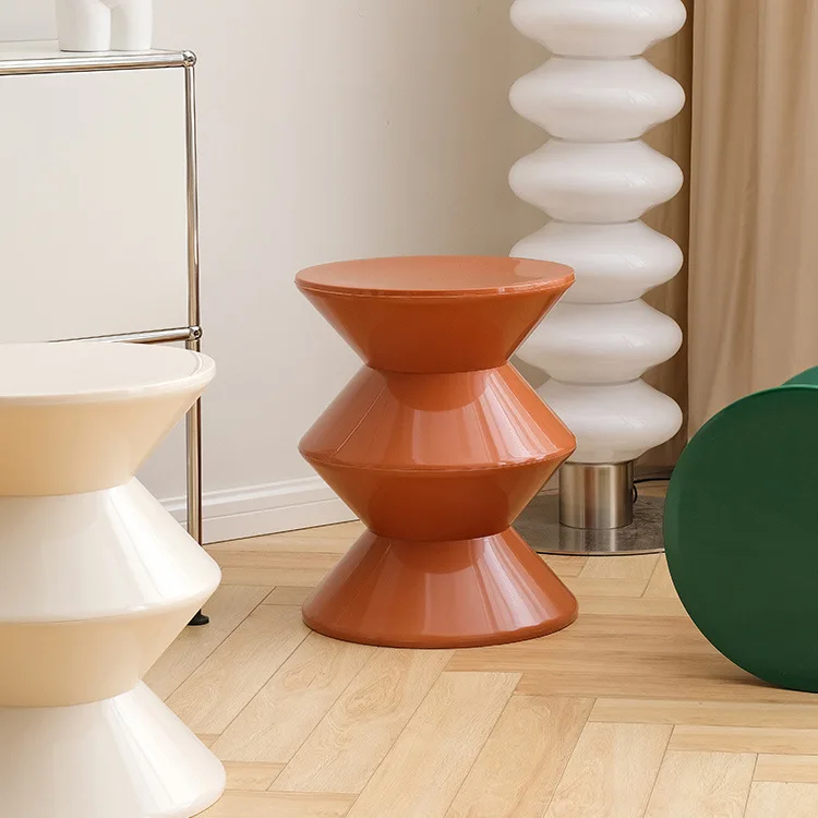 Простой современный низкий табурет для гостиной смены обуви скандинавский