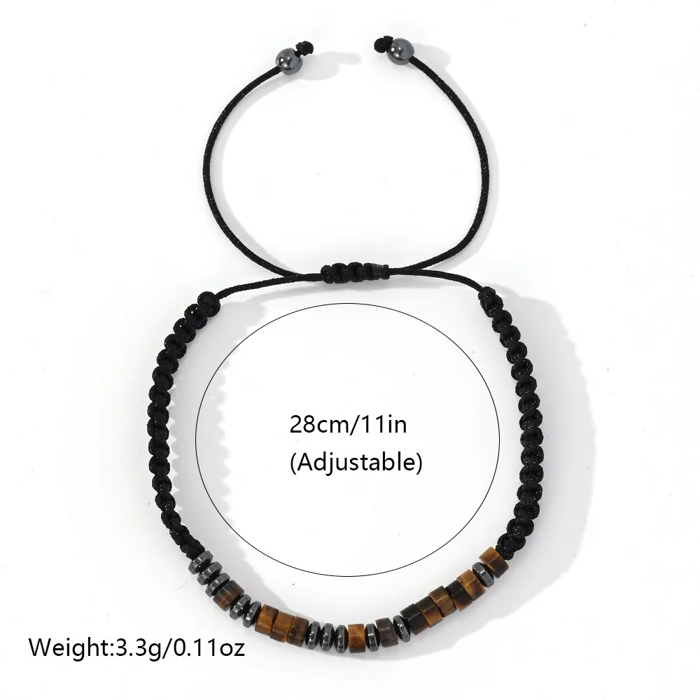 Браслет нового дизайна с кодом Морзе браслет тигровым глазом регулируемый