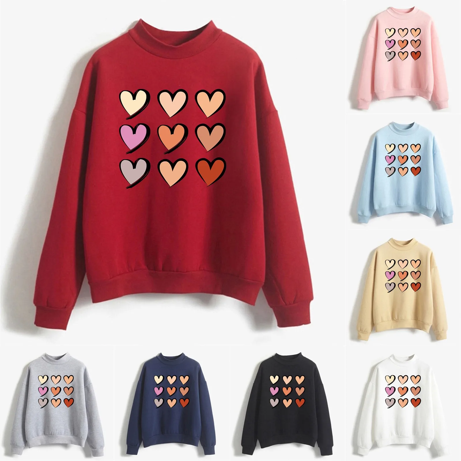 

Модная повседневная женская теплая толстовка с длинным рукавом и декоративным круглым вырезом, Женская толстовка для активного отдыха, Жен...