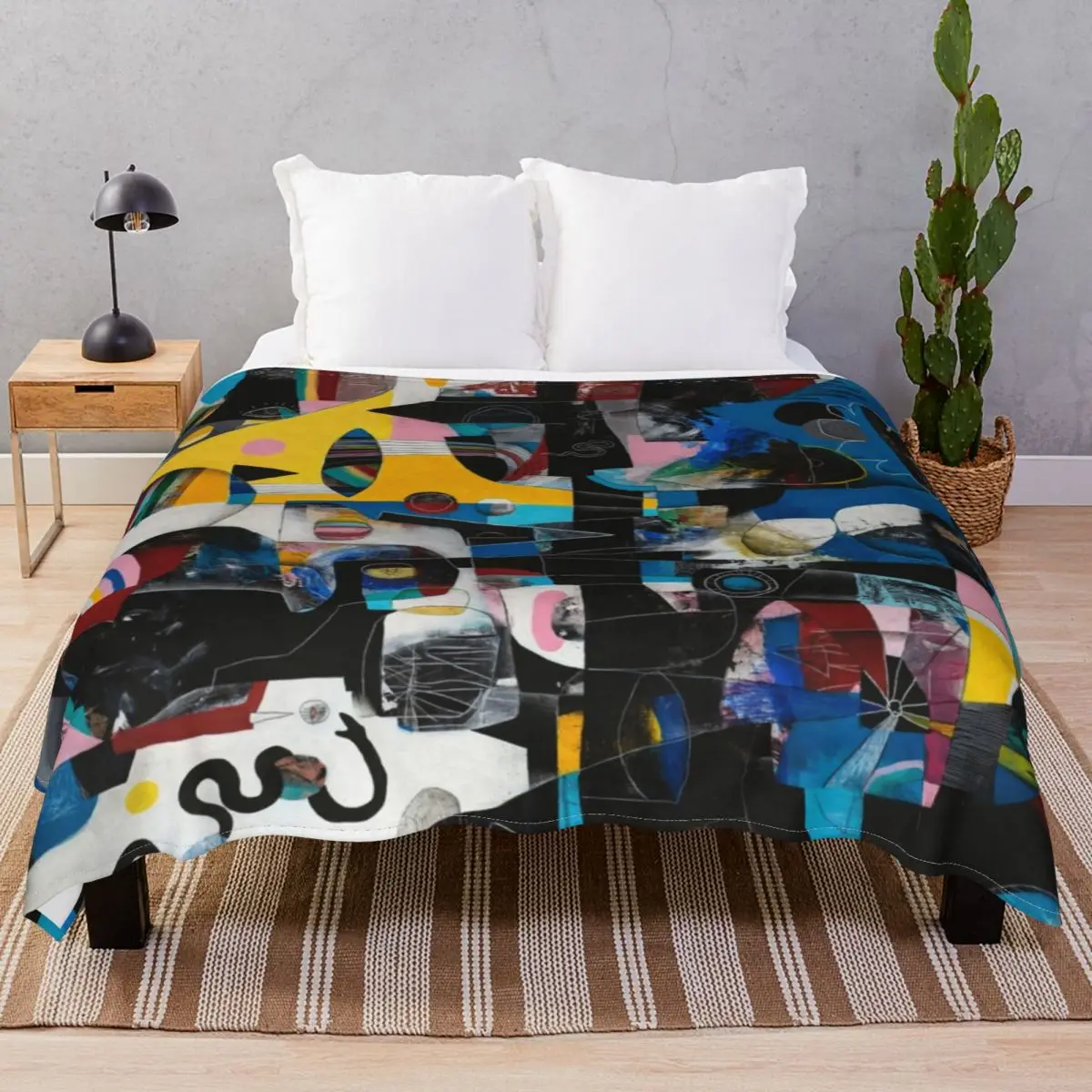 Block The Sun Blankets Fleece Print Breathable Throw Blanket for Bed Sofa Travel Cinema