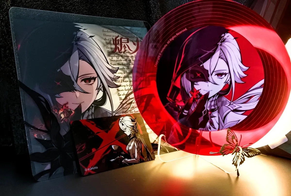 Официальная игра Genshin Impact Arlecchino акриловые записывающие украшения набор реквизит