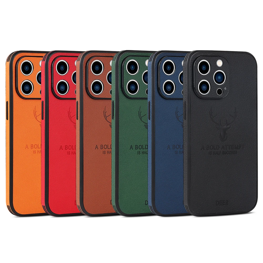 Чехол с рисунком оленя для iPhone 13 12 11 Pro Mini Max XS XR 7 8 Plus противоударный чехол из