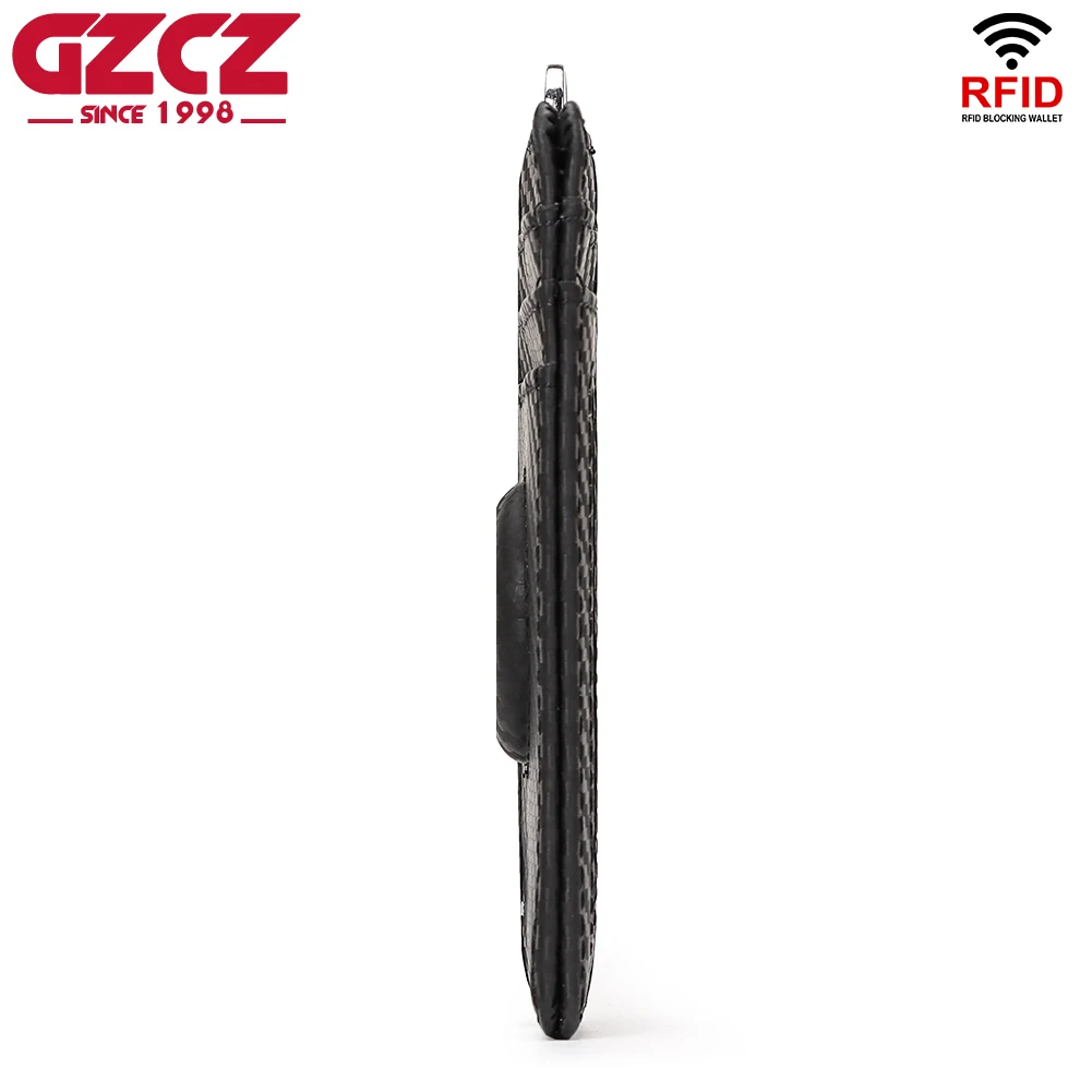 Унисекс Кошелек Из Углеродного Волокна С RFID-блокировкой Тонкий Держатель Для