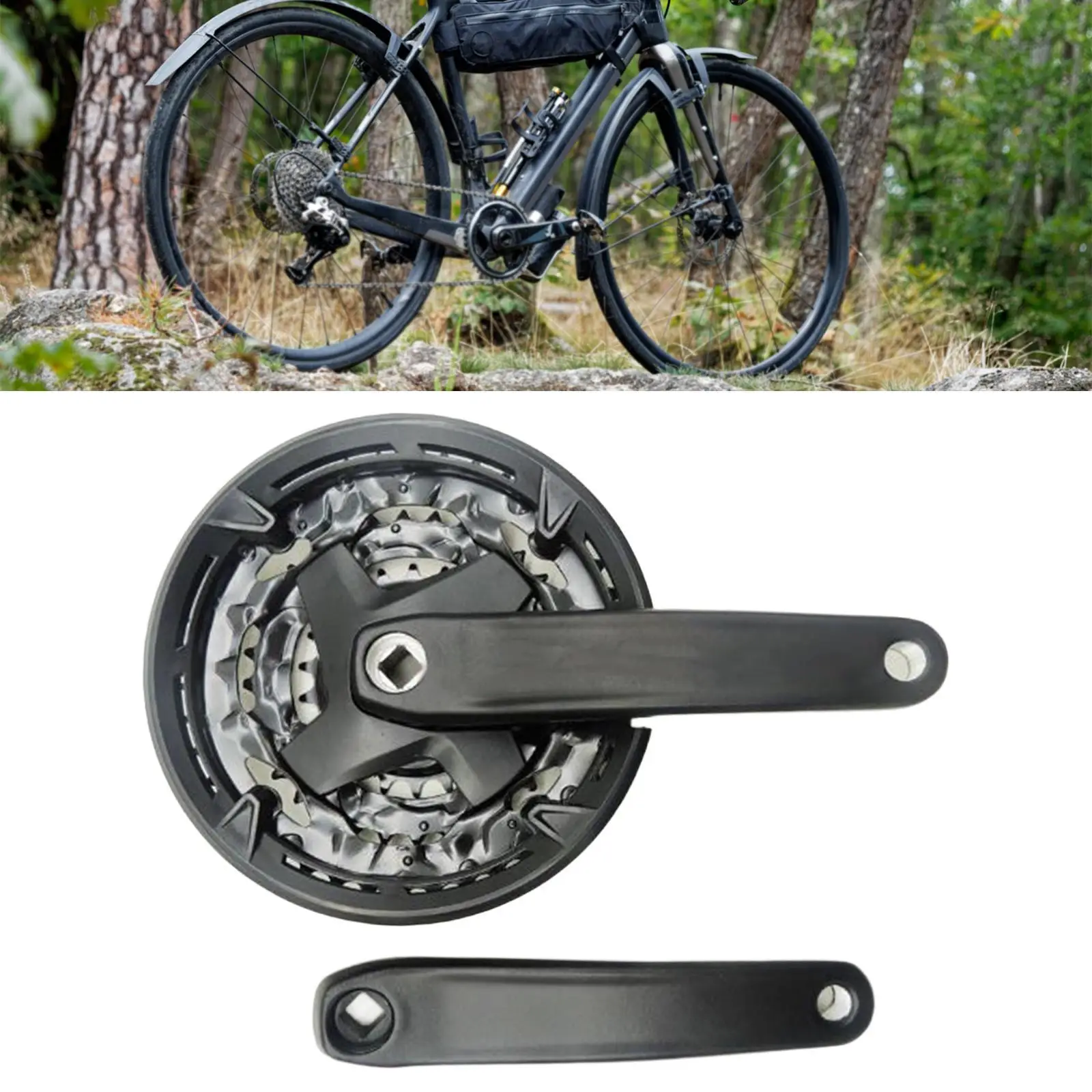 Велосипедная кривошипная система квадратное отверстие легкая установка 42/32/22 T