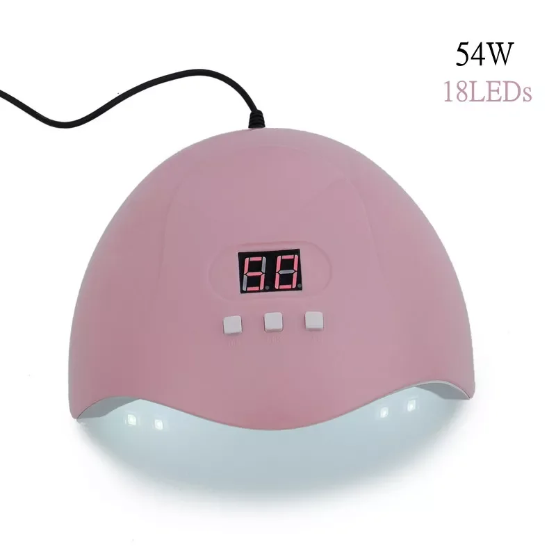 

2022New Nail Dryer Machine Portable 18Pcs LEDs UV LED Manicure Lamp Nails USB Cable Home Use Nail Lamp Auto Sensor For Drying Na