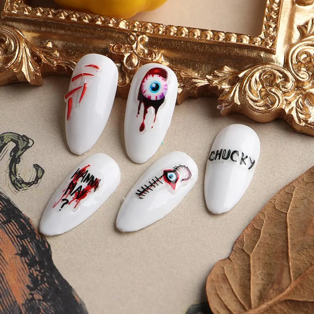 

Great Attractive Horror Pattern Scary Eyeballs Nail Stickers Manicures Designs Nail Supplies Nail Sticker Nail Sticker