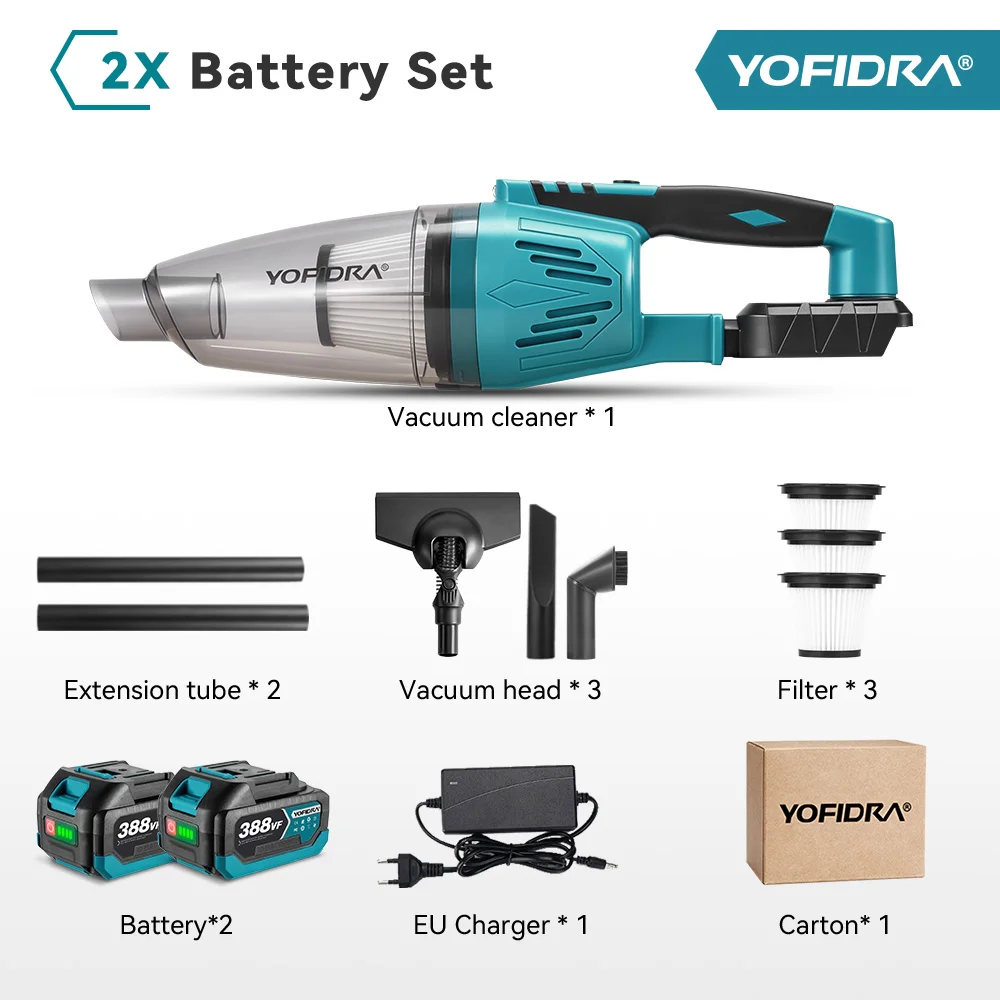 Yofidra Беспроводной ручной пылесос 1500 Вт