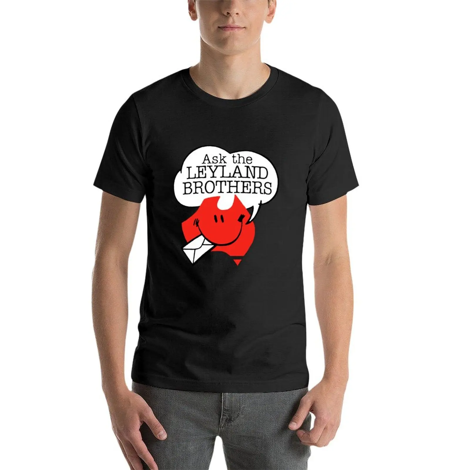 Футболка Ask the Leyland Brothers кавайная одежда летняя на заказ черные футболки для