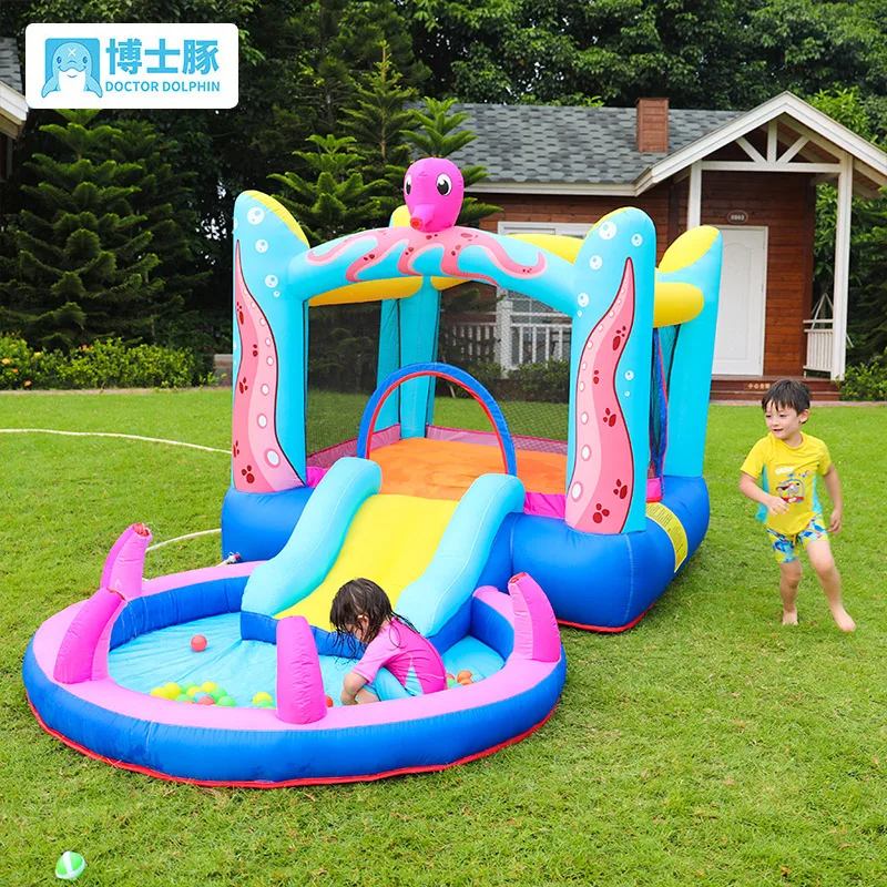 

Trampoline Square Children's Amusement Park Outdoor Large Bouncy Castle Slide Outdoor Inflatable Toys