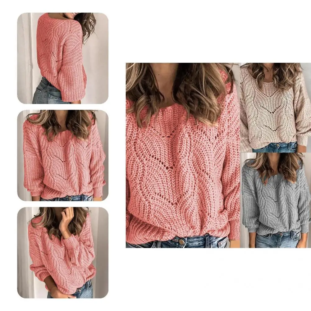 

All-Matched Useful O Neck Women Pullover Sweater Warm Knitted Sweater Soft Lady Clothing