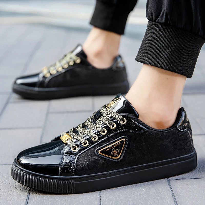 Спортивная обувь для мужчин черные золотые мужские роскошные брендовые