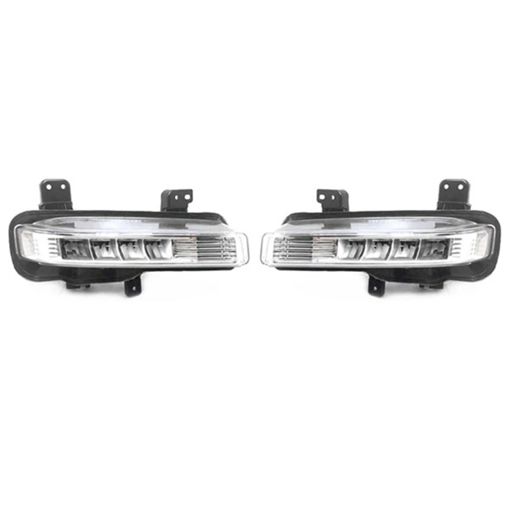 

1Pair Car Bumper DRL LED Fog Light for Ford Explorer 2020 2021 2022 Auto Driving Lamp Daytime Running Light