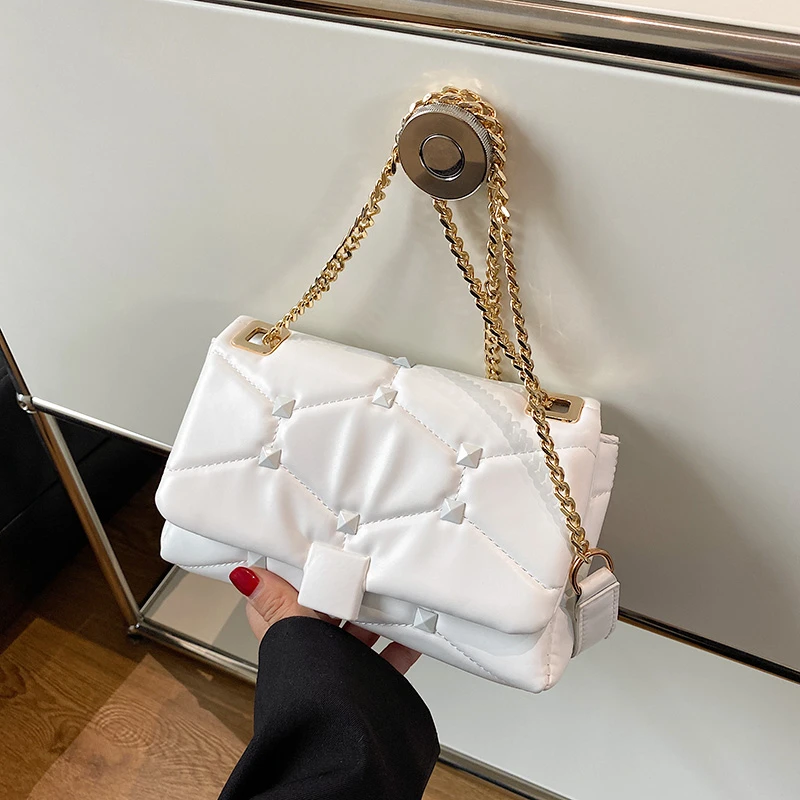 Crossbody Luxury Bags For Women 2023 Fashion Top Quality Long Gold Chain Shoulder Bags Designer Luxury Bags Purses And Handbags