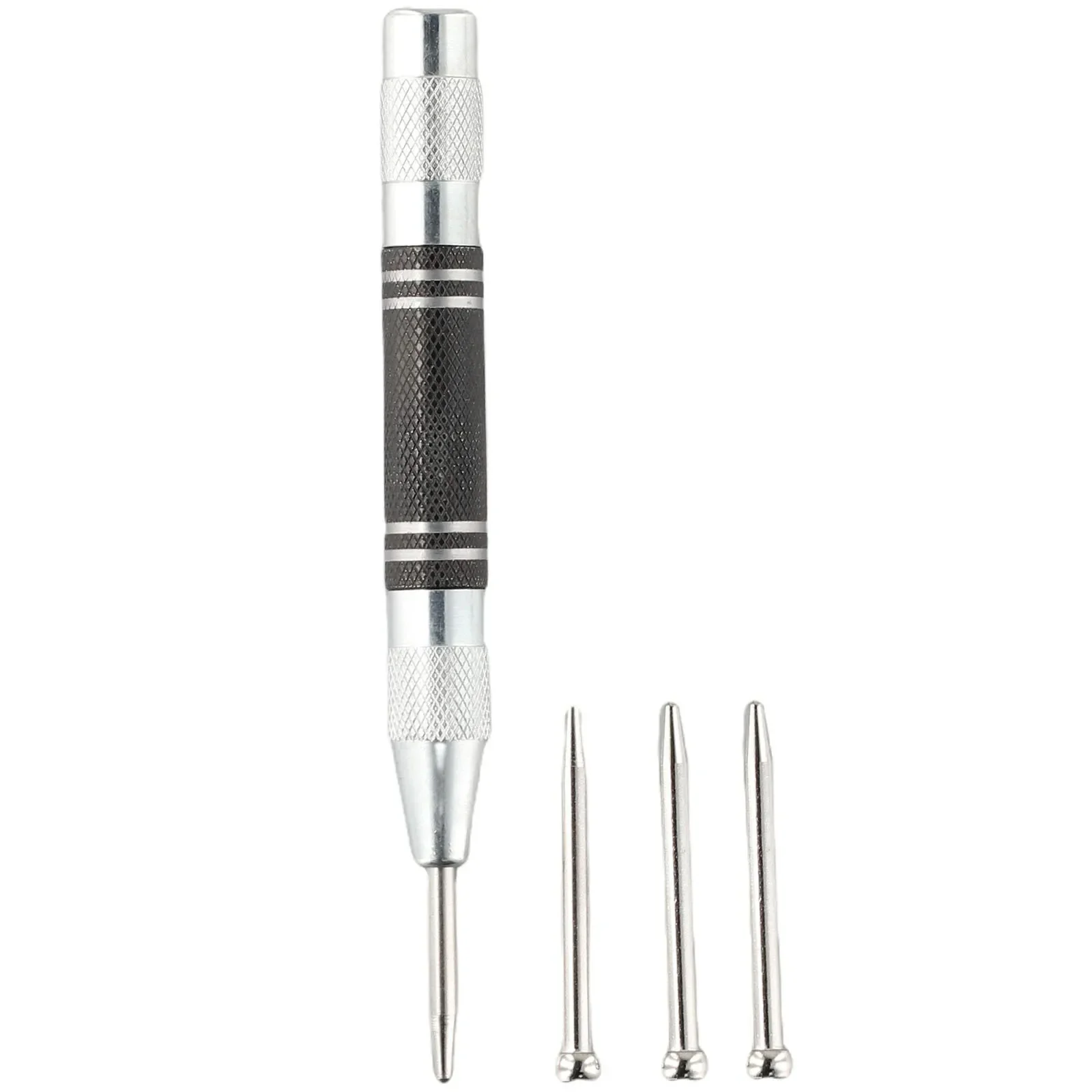 

Автоматический центральный пробойник с иглами, регулируемый подпружиненный металлический пробойник для деревообработки, металлический 4 шт., сверлильный инструмент для металла, дерева, стекла