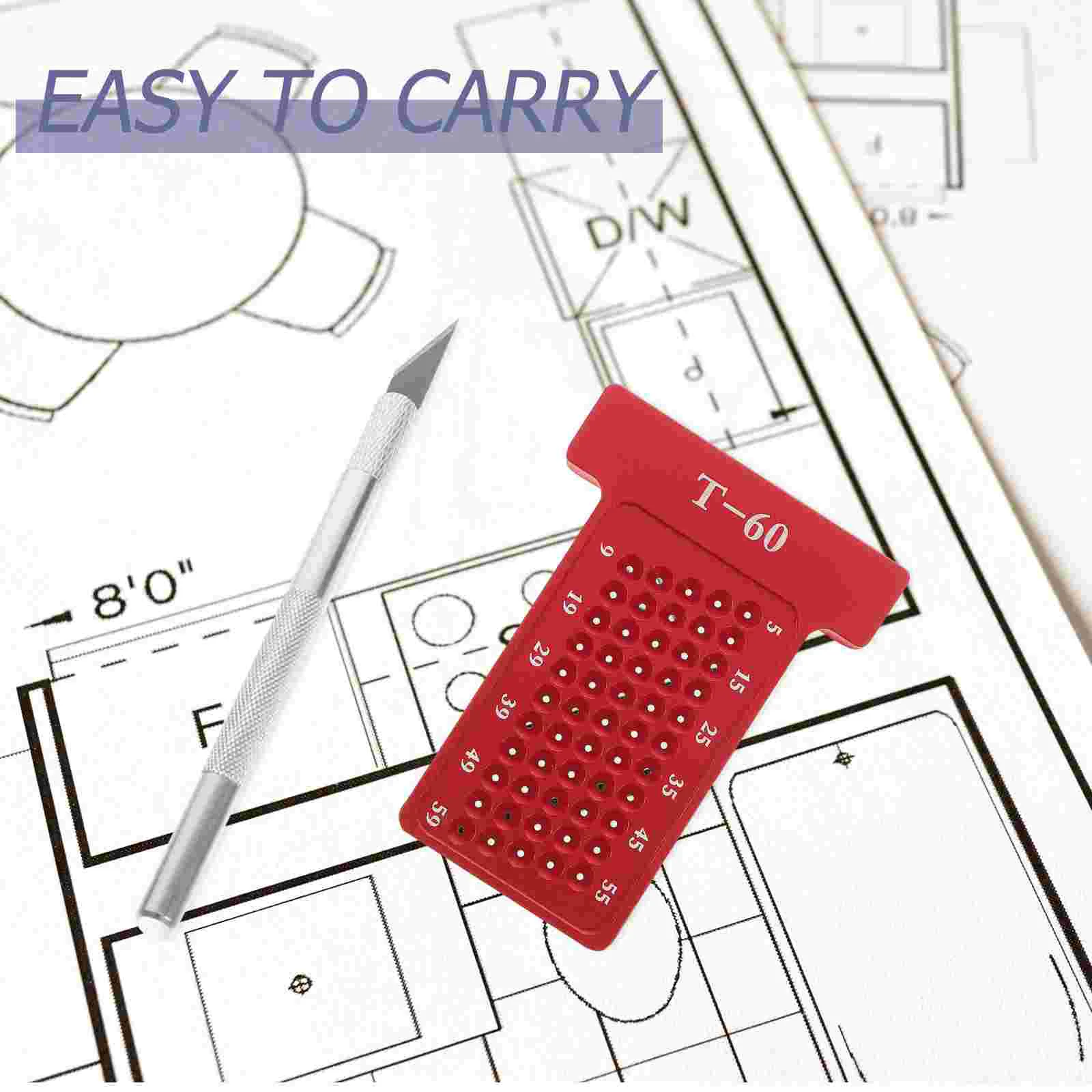 

Mini Ruler Home Woodworking Scriber Device Handhold Steel House Supply Alloy Type