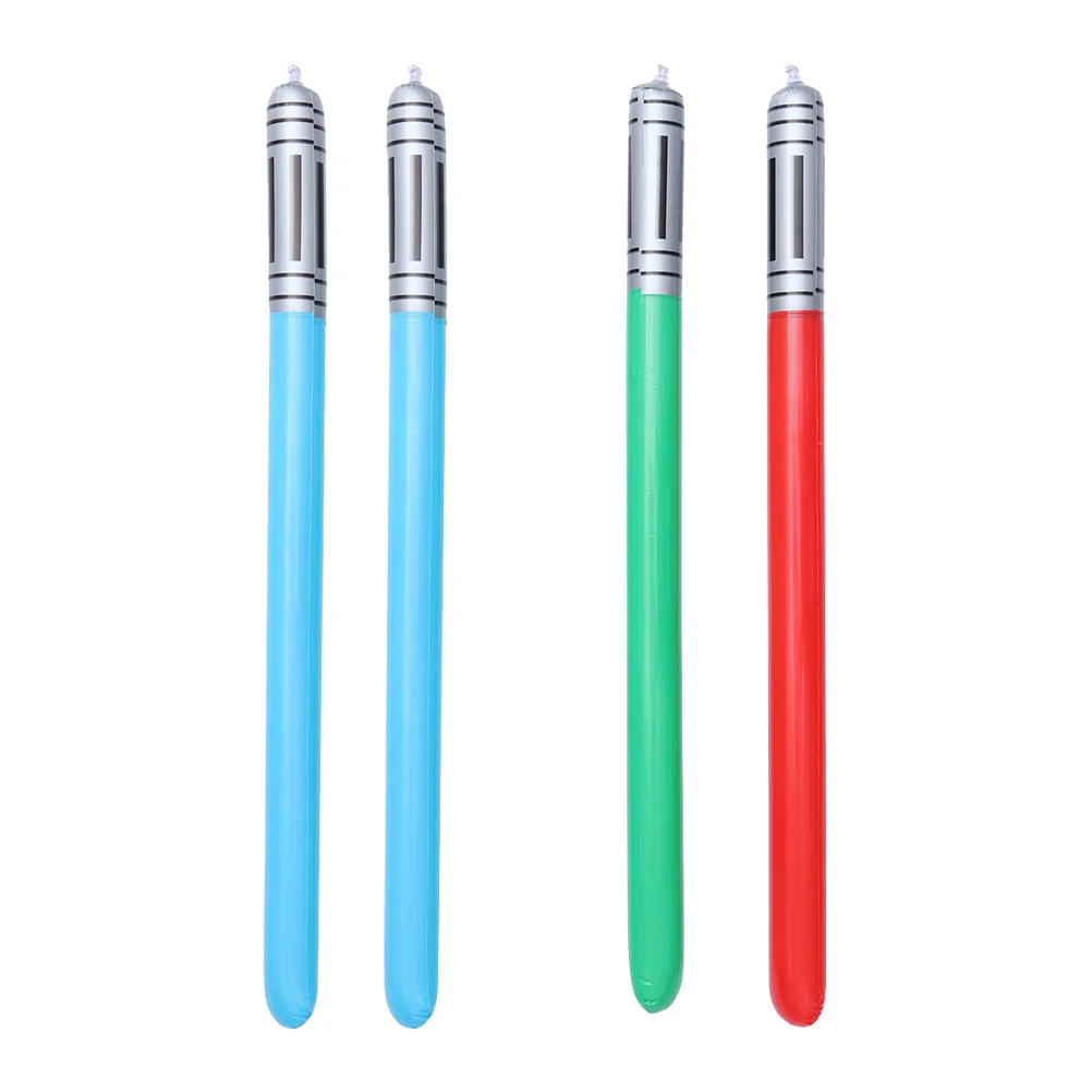 

4 Pcs Plastic Outdoor Playsets Pvc Inflatable Lightsaber Children Plaything Toys Party Playthings Baby