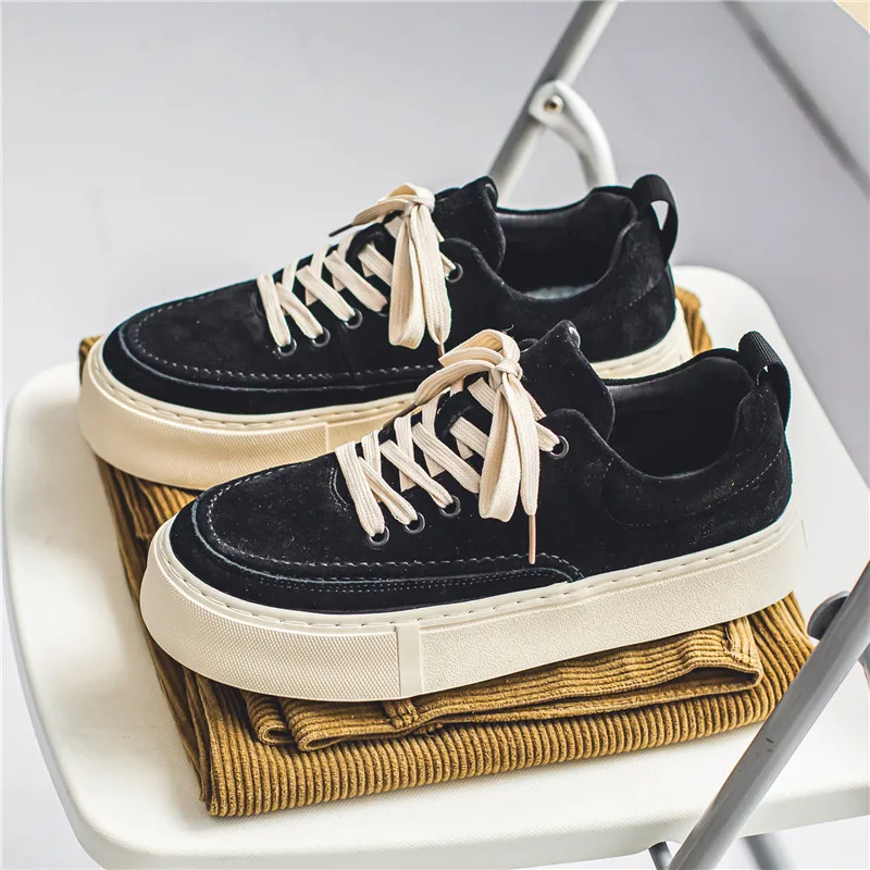 Summer Chunky Men's Skate Sneakers Comfortable Anit-slip Skateboard Shoes For Men Fashion Breathable Mens Casual Sports Shoes