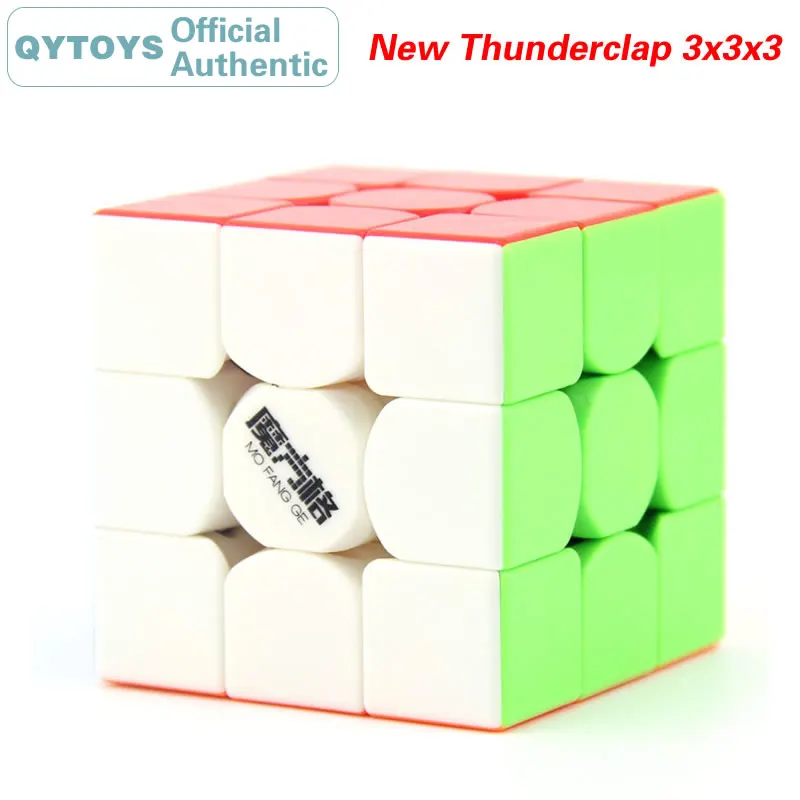 

QYTOYS The New Thunderclap 3x3x3 Magic Cube MoFangGe 3x3 Speed Twisty Puzzle Brain Teaser Challenging Intelligence Toys