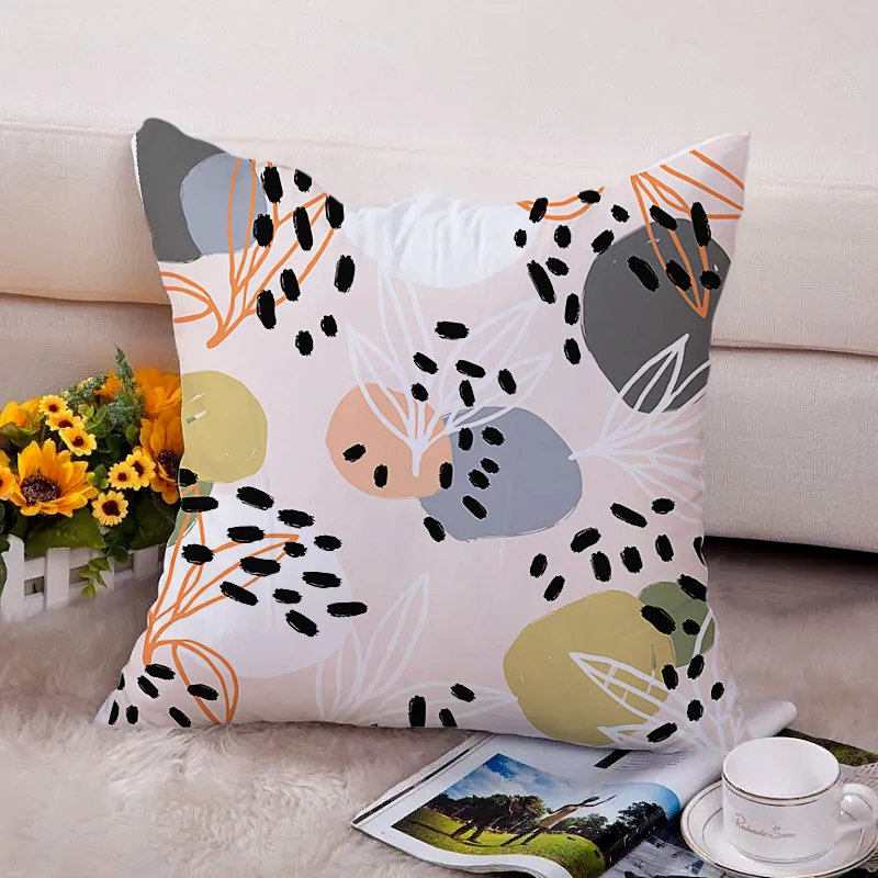 

Простые тематические фотообои для дивана в скандинавском стиле съемные наволочки для подушек домашняя абстрактная фотография