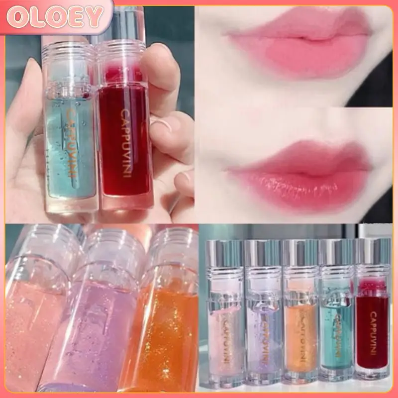 

Crystal Jelly Lipgloss Moisturizing Lipstick Hydrating Mirror Water Lip Gloss Repair Dry Lips Pearlescent Lip Glaze
