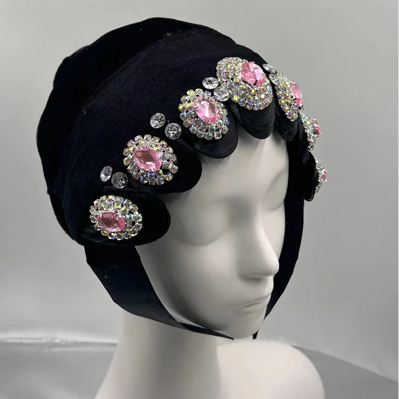 Черная Пекинская опера аксессуары для косплея головной убор пекинской драмы