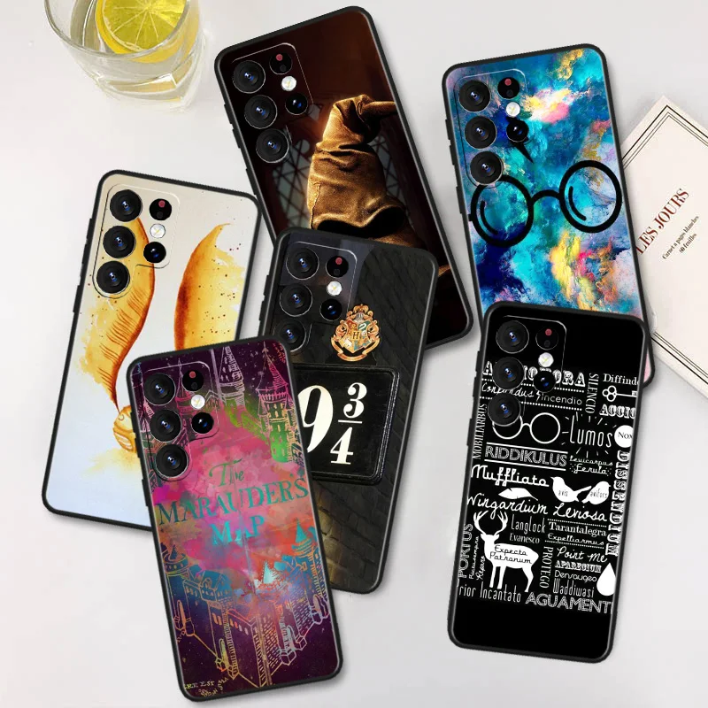 

Potters Anime Cute For Samsung A91 A81 A73 A72 A71 A54 A53 A52S A51 A42 A41 A34 A33 A21 A31 A23 lite Black Cover