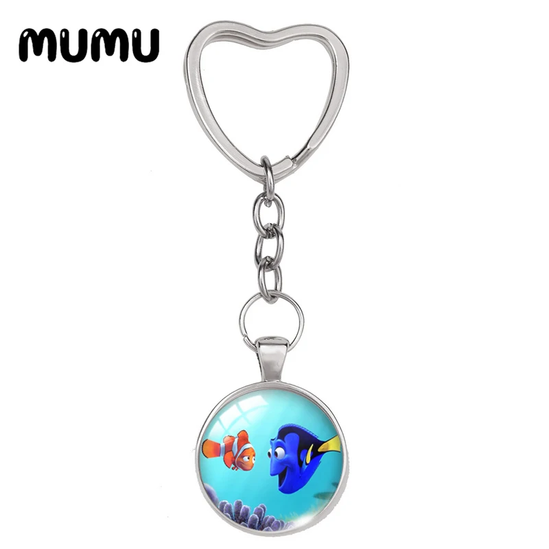 Новинка 2024 брелок в виде забавного сердца Немо для ключей ювелирные изделия