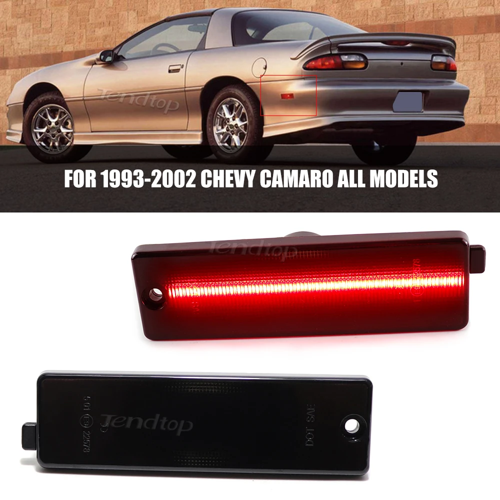 Фото 2 шт. задних боковых габаритных фонарей-указателей поворота для Chevrolet Camaro 1993-2002 гг. (фонари-мигалки на крылья) №1