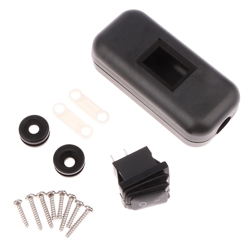 1 шт., инновационные и практичные аксессуары для электропитания IP65, водонепроницаемый и пыленепроницаемый, 10 А, черный цвет, ВКЛ./ВЫКЛ., встроенный выключатель шнура