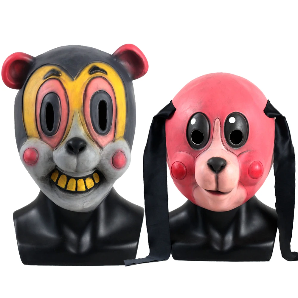 Маска для косплея ча-ча аксессуар костюма из латекса с зонтом Хэллоуина