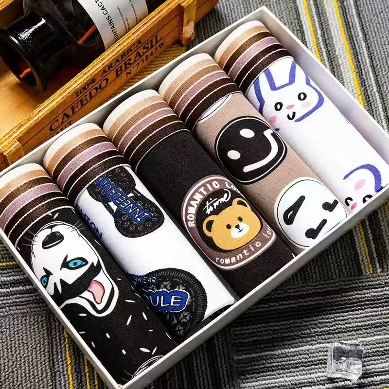 Boxers Men's Underwear Men's Cartoon Underwear Boxer Man Youth Sports Panties Male Comfortable Superior Quality Boxers Shorts