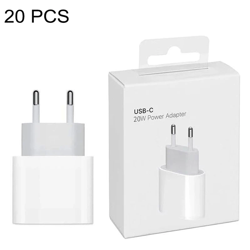 

20PCS/20W OEM Fast Charging PD Charger A2305 A2347 9V For iPhone 13 11 12 Pro Max Genuine USB Type C Port Travel Power Adapter