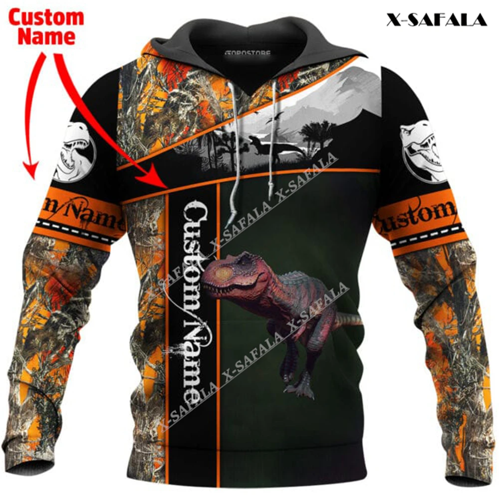 

Охотничий красивый Тираннозавр Рекс Динозавр 3D печать на молнии Толстовка мужской пуловер свитшот с капюшоном Джерси спортивные костюмы Верхняя одежда Пальто