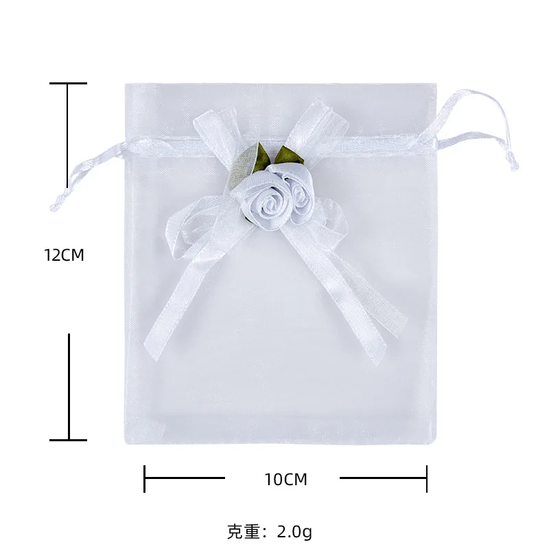 

10pcs Organza Bags Gift Bag Wedding Party Jewelry Packaging Decoration Drawable Bags Gift Pouches 7x9 10x12 10x15 13x18CM