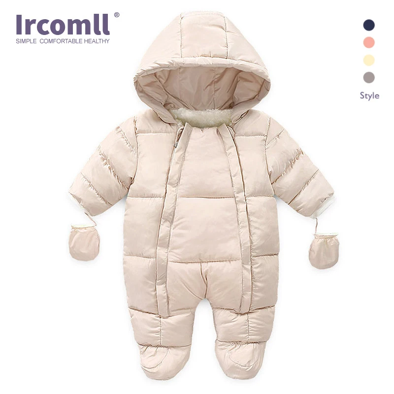 

Комбинезон Ircomll для новорожденных мальчиков и девочек, хлопковый, с длинным рукавом