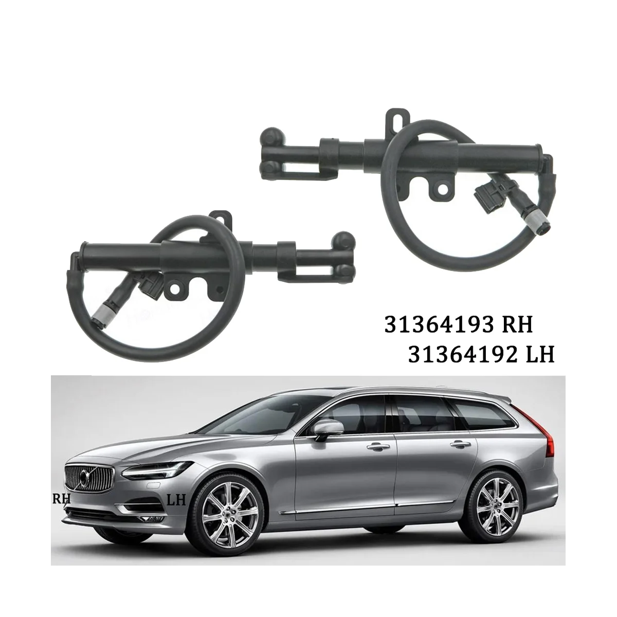 Передняя фара для левого бампера Φ 31364192 V90 S90 MK2 II 2 0 T 2017-