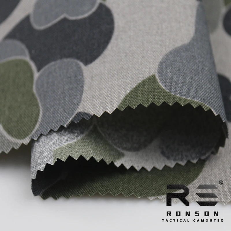500D Нейлоновая подъемная водонепроницаемая ткань с покрытием ПУ с камуфляжным рисунком австралийского производства из оксфордской ткани