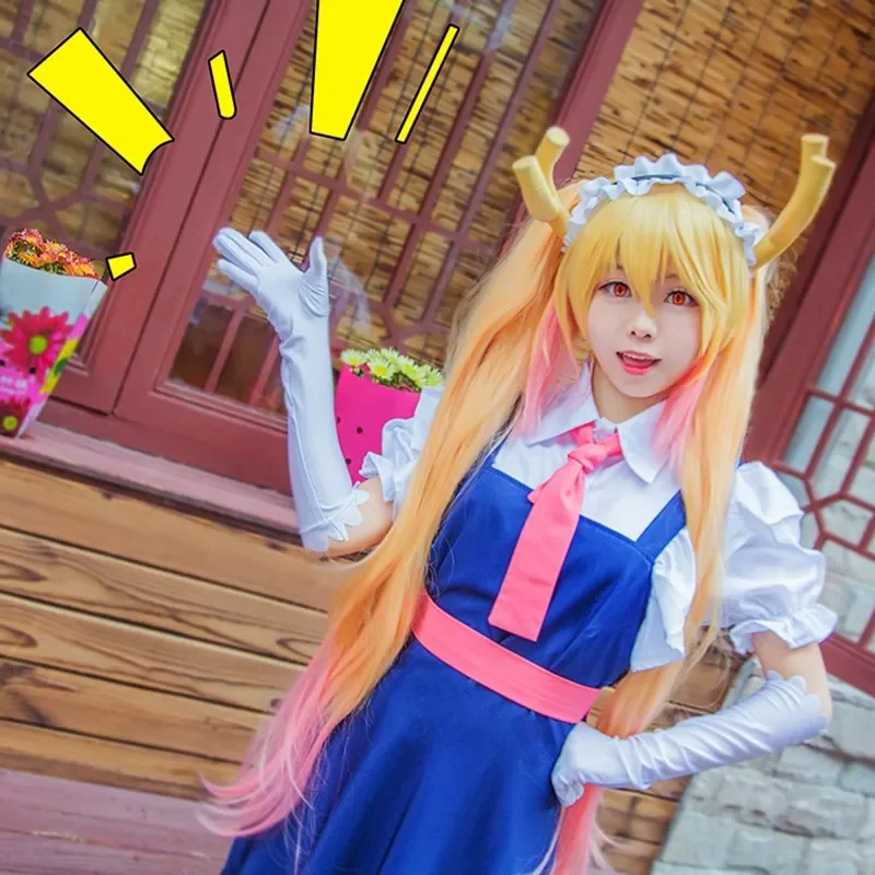 Аниме Miss's Dragon Tohru карнавальный костюм для женщин Lacauch Kobayashi праздничная